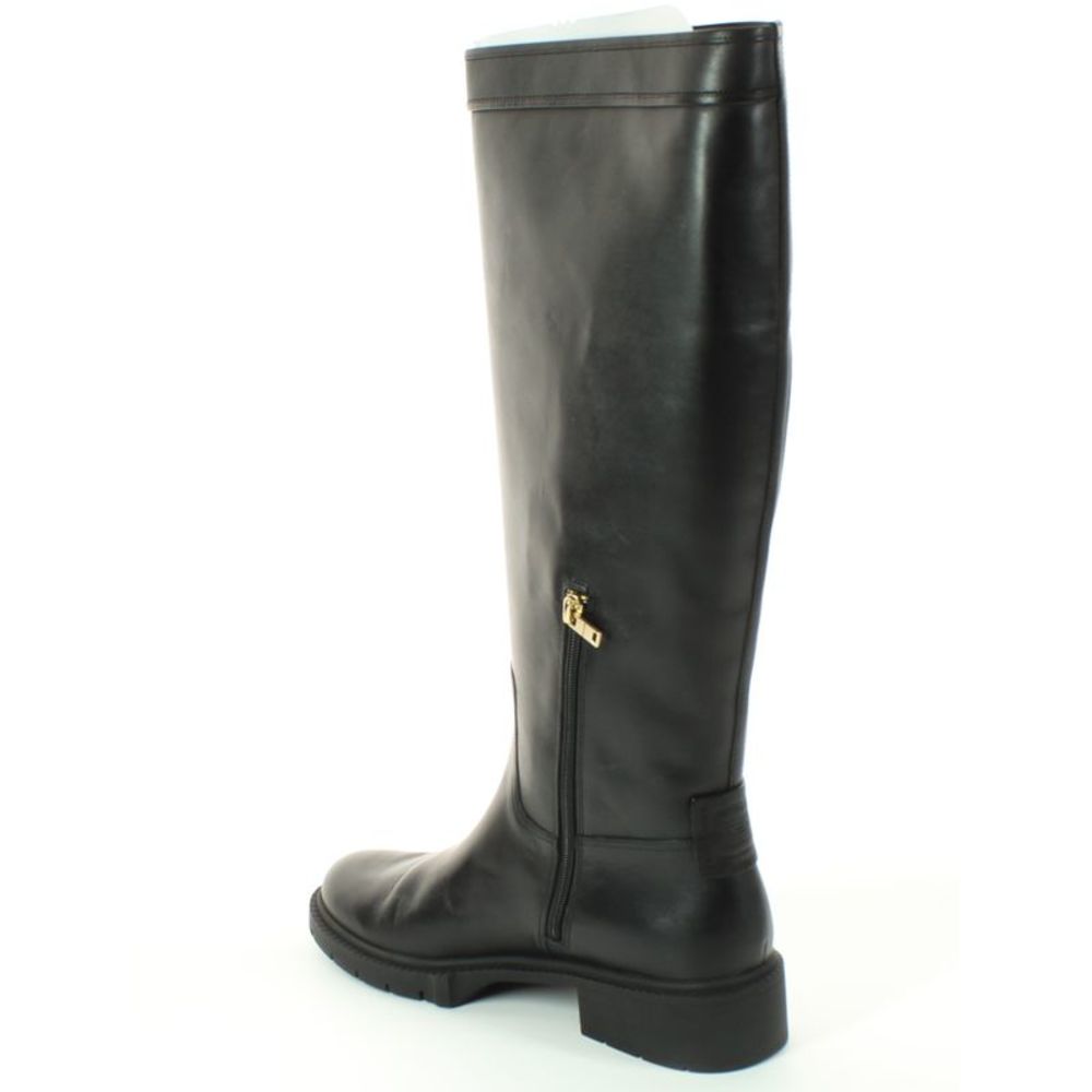 Coach Womens Leigh Black Smooth Leather Fashion Boots Size 11 Medium (B, M) - Picture 3 of 4